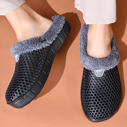 2026 new European and American men's fashionable clogs mopping casual slippers with soft soles