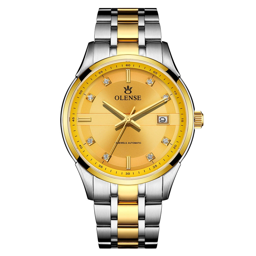High-end mechanical waterproof men's watch stainless steel, steel belt, fully automatic