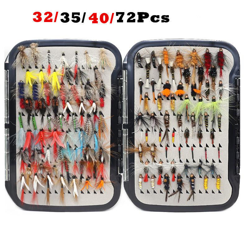 Fly Fishing Hook Micro Bait Set for Topmouth Culter, Tilapia, Crucian Carp, Carp, Artificial Bionic Lure, Spinner Fly Fishing Hook