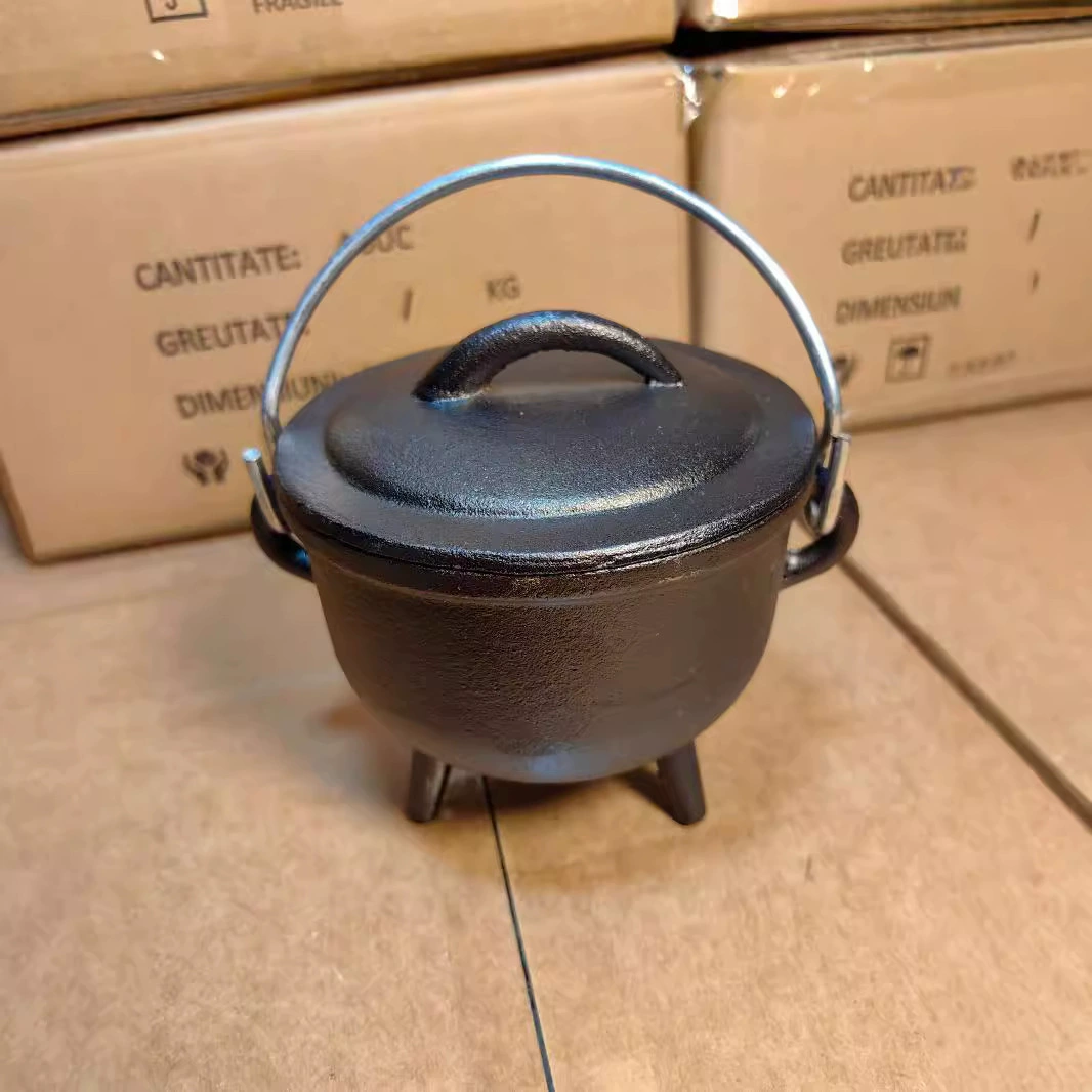 Трехногий чугунный горшок маленький горящий горшок чугунный курильница чугунная украшение маленький южноафриканский горшок чистый железный горшок старомодный