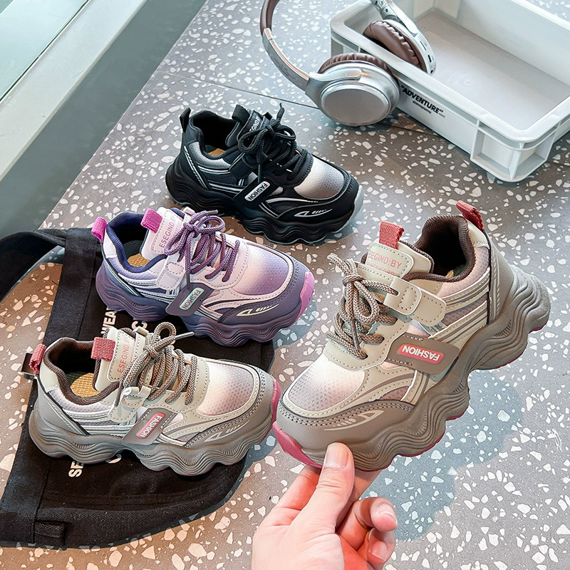 Детская спортивная обувь для мальчиков и девочек обувь для мальчиков и девочек осенью новые модели ins дышащая сетка обувь дикая мягкая подошва студенческая обувь для бега