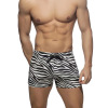 2022 Foreign trade new pattern man Flat angle swimming trunks Zebra Tether Low-waisted sexy Europe and America Sandy beach Swimming hot spring