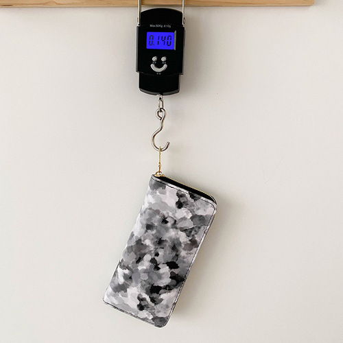  cross-border long marble wallet women's wallet simple card holder hand-held long zipper coin purse trendy