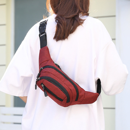 Men's Waist Bag, Sports & Leisure Crossbody Bag, Unisex Single Shoulder & Chest Bag, Lightweight Crossbody Backpack for Men & Women