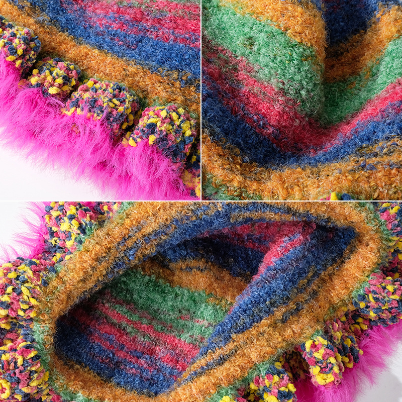 Cappello da pescatore nuovo per autunno e inverno, carino, colore misto, in maglia di lana calda e intrecciata_voghion.com