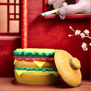 Hamburg Ashtray Large Covered Ashtray Creative Stylish Trendy Chinoiserie Retro Living Room Home Ins Room