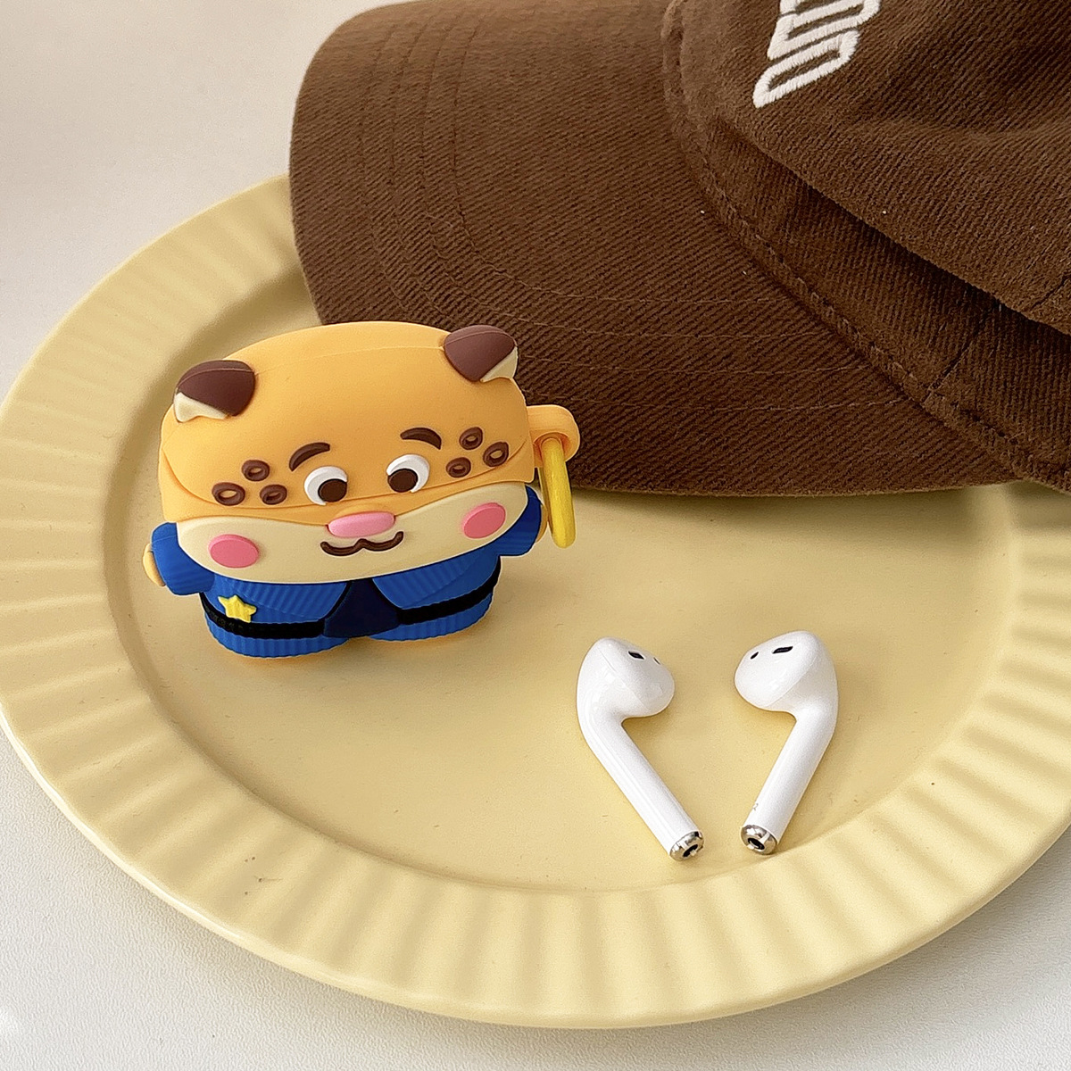 Leopard Officer AirPods Pro Case 1 / 2 generación Bluetooth Headset Case AirPods 3 / 4 generación