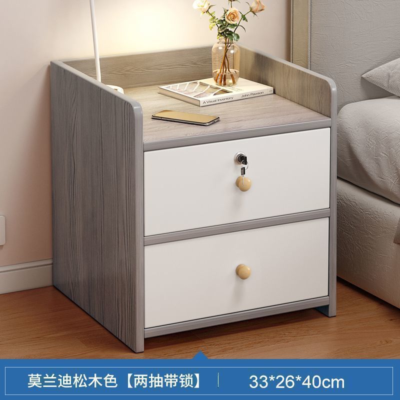 모란디 그레이 더블 드로우(잠금장치 포함) 32 cm