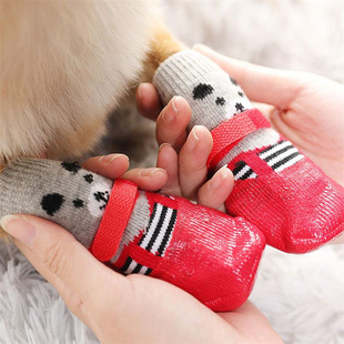 Dog socks non-slip dog socks claw than bear Corgi shoes socks waterproof anti-wear small and medium-sized dog non-slip outdoor socks