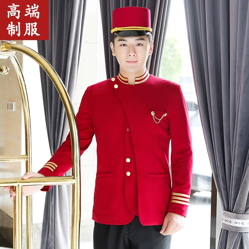 Отель Doorman Приветственная одежда Ресепшн Консьерж Рабочая одежда Осенняя и зимняя одежда Клуб Отель Парковка Персонал Мужской костюм Униформа