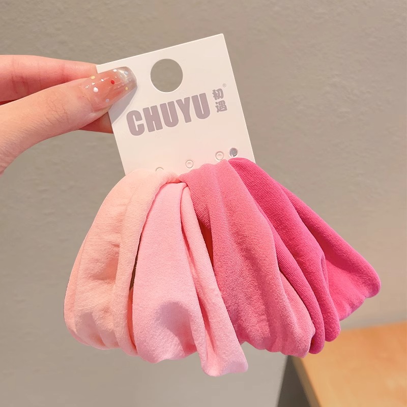 Cauda de caballo coreana de alta elasticidad máscara de color gruesa anillo de cabello de dopamina arco duradero no daña adornos para el cabello