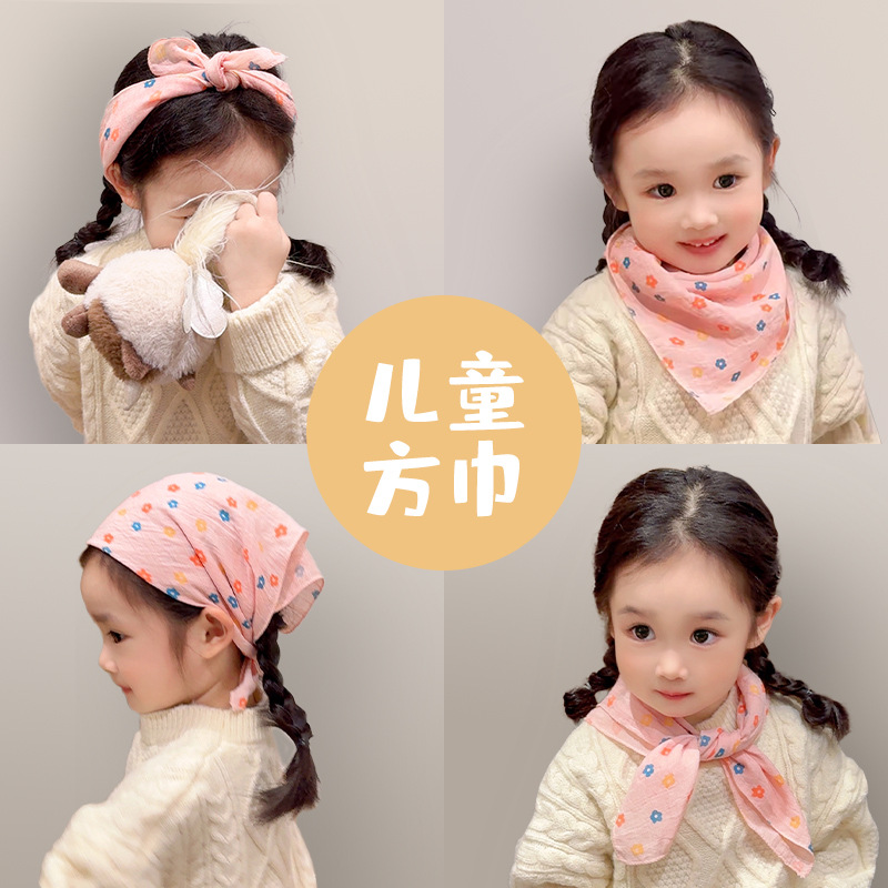 Niñas coreanas bufandas de algodón y lino para niños primavera y otoño delgada baby collar bufandas de viento en todas las estaciones