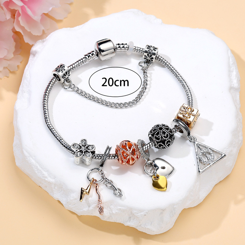 Hot-Selling New Harry Potter Bracelets, Magic Broom and Wand DIY Bracelets, Cross-Border E-Commerce Wholesale Supply