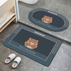 Wholesale Entryway Anti-slip and Moisture-proof Soft Mat for Bathroom, Household Kitchen Water-absorbent Quick-drying Diatomaceous Earth Mat