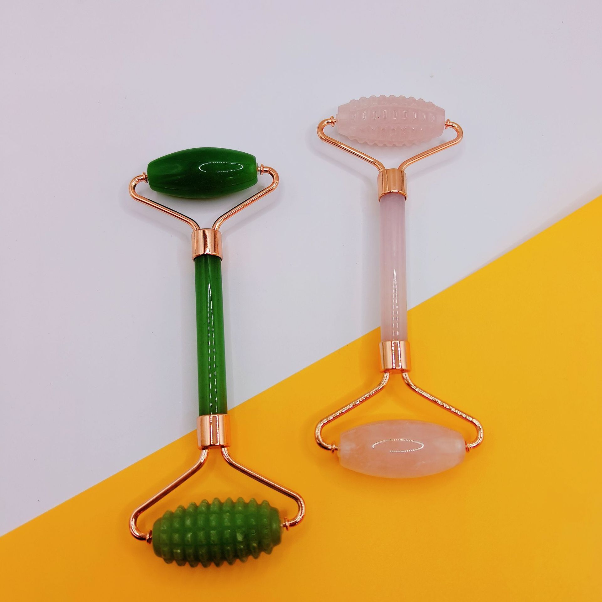 Crystal, double-sided massager jade, wholesale