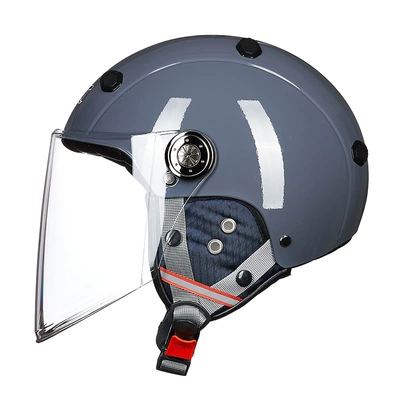 Motosiklet kaskı (dəbilqə) Motorcycle Helmet for Men and - cement-gray-transparent-long-mirror-one-size-fits-all-l