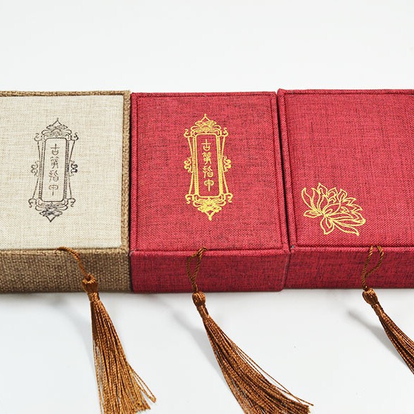 Source manufacturers wholesale guzheng Nail Box pipa Nail Box linen tassel box nail storage box