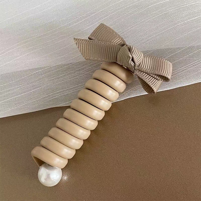 Línea telefónica trenzada transfronteriza, anillo para el cabello, perla, cabello trenzado recto, artefacto femenino, cola de caballo alta, burbuja, cabello trenzado, cuerda, accesorios para el cabello