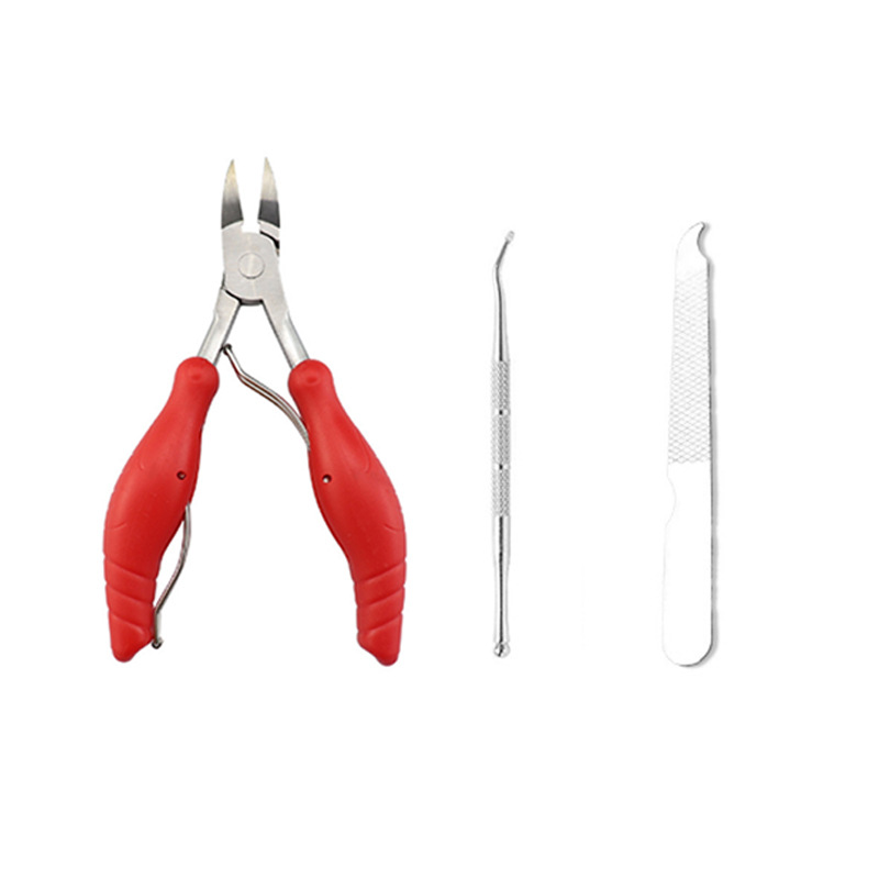 Alicates de pico de águila de acero inoxidable para el hogar, diagonal puntiaguda, fuerte ranura para uñas, uñas gruesas y duras, tijeras de piel muerta para uñas