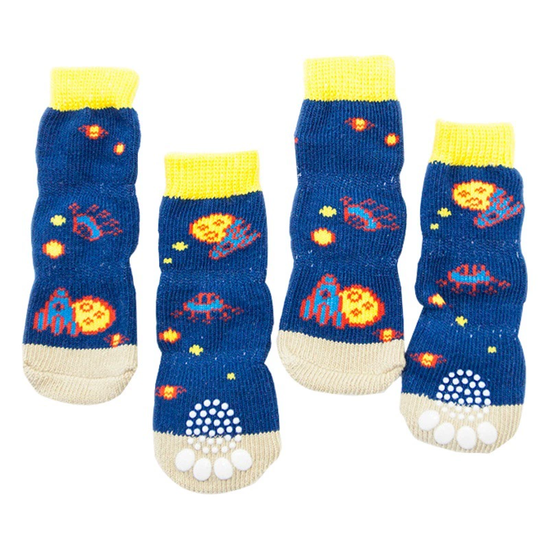 Носки для домашних животных NC Домашние домашние носки для собак Носки для кошек Три носки для средних и маленьких собак Домашние хлопковые носки для кошек