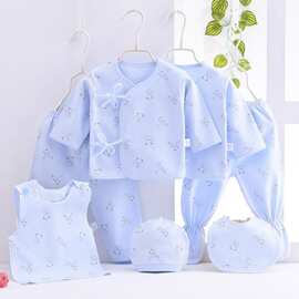 新生儿内衣套装纯棉0-3月婴儿衣服薄款用品初生满月夏季宝宝大全