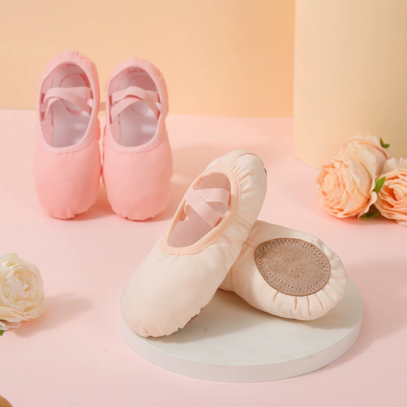 Children's ballet shoes — slip‑on soft‑sole dance & yoga shoes, sizes 23–40