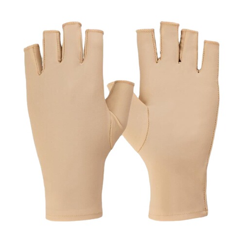 Spring and Autumn Thin Unisex Spandex Sun-Protective Gloves, Elastic Half-Finger Design—Expose Two Fingers for Touchscreen Use While Driving, Cycling, or Working Outdoors