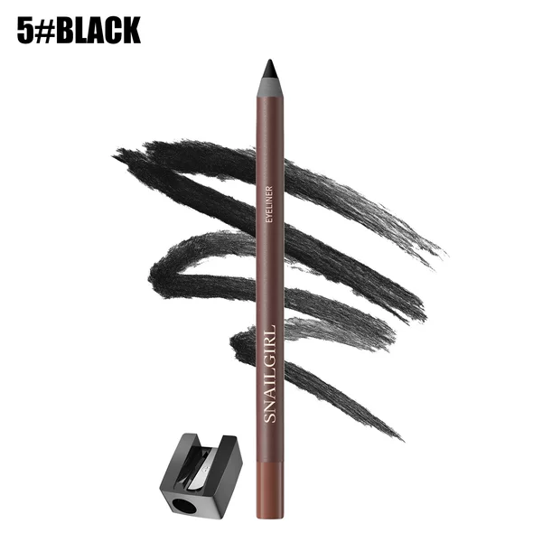 Snailgirl Amazon Waterproof Sweat-Resistant Smooth and Smooth Eyeliner Gel Pen Natural Slim Eyeliner with Pencil Sharpener