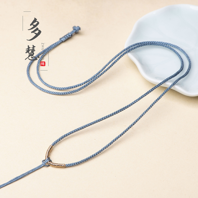 DIY Handmade Adjustable Necklace Cord for Men and Women, Jade Pendant with Safety Buckle, Delicate Baby Red Cord