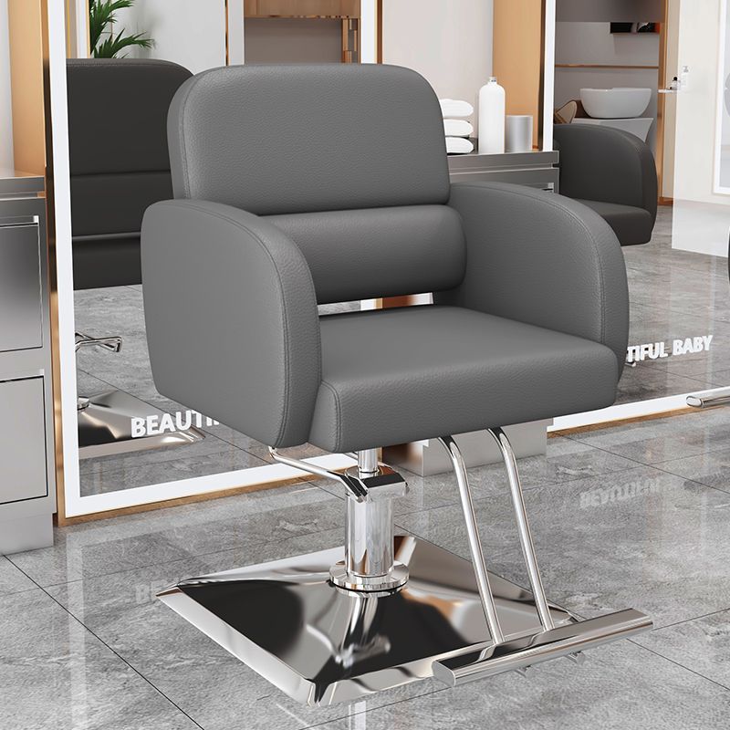 La nueva silla de peluquería simple e innovadora, la silla de peluquería teñida en permanente se puede levantar y levantar, la silla de peluquería giratoria, la silla de corte para el cabello