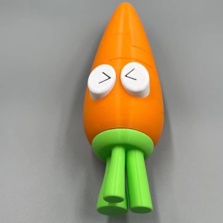 Directo de fábrica espada de rábano retráctil rábano palo cuchillo zanahoria forma descompresión juguete creativo impresión 3D Internet celebridad