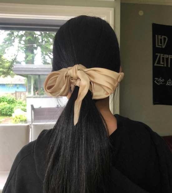20g Weight Hair Tie Hair Accessories Type 1 Piece Quantity Casual, Holiday, Daily Occasion Cloth Material Solid Color Pattern All Seasons Season Women's Gender Elegant, Cute, Simple Style, Classic Style, New Style Style Elegant Cute Simple Style Women's Solid Color Cloth Hair Tie 19