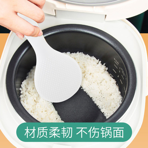 Youshengmeidi Shuangshihui silicone rice spoon household rice ladle kitchen utensils rice cooker spoon can stand rice spoon