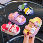 女童拖鞋儿童夏宝宝EVA可拆卸室内软底幼儿防滑兔子拖鞋男童凉拖