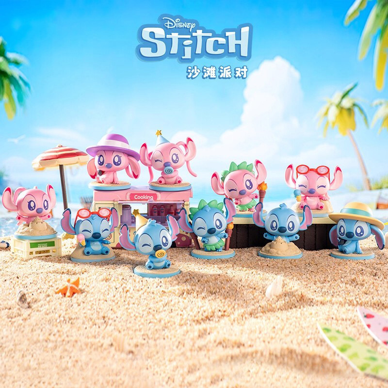 Authentic Disney Stitch Beach Party Series Blind Box Trendy Toy Figurine Cute Doll Decoration Wholesale Gift Authentic Disney Stitch Beach Party Series Blind Box Trendy Toy Figurine Cute Doll Decoration Wholesale Gift