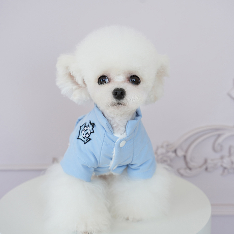 狗狗衣服冬季Q家船长棉衣中小型衣可牵引泰迪猫咪保暖防寒衣批发|undefined