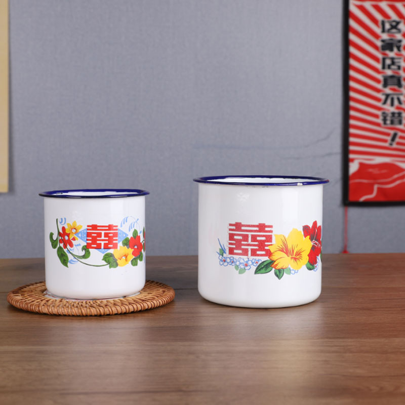 Nostalgia cita esmalte impresa logotipo retro cita vintage té macera regalos al por mayor