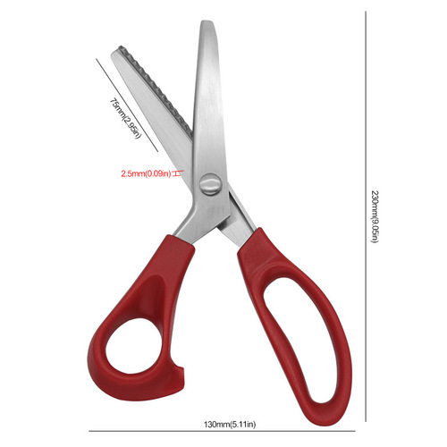 Stainless steel tailoring scissors, handmade fabric pattern lace scissors, arc wave scissors, dog tooth scissors, serrated scissors, triangle scissors