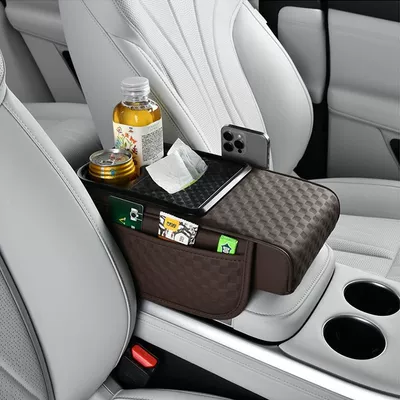 Armrest box pad | Water Cup Holder All-In-One