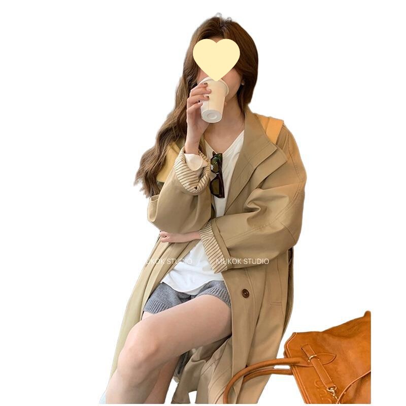 都市浪漫~2025春秋季新款宽松显瘦小个子韩版休闲英伦风衣外套女|undefined