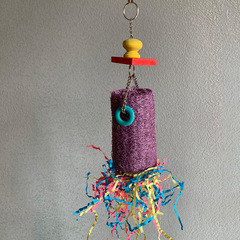 Parrot Lacing Toys, Colorful Wooden Blocks Chewing Toys, Large, Medium, and Small Bird Toys