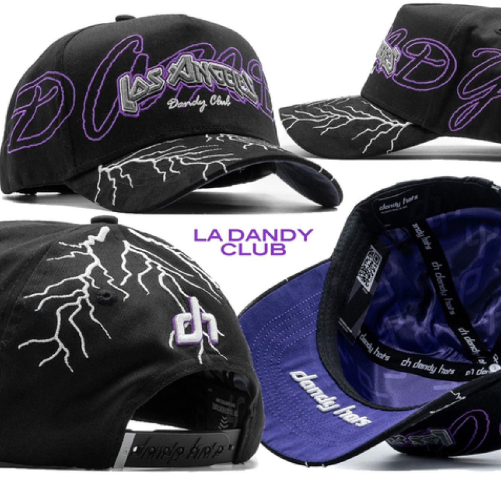 Aliexpress spot Dandy letras bordadas ajustables gorra de boca de pato borde curvo con taladro gorra de béisbol