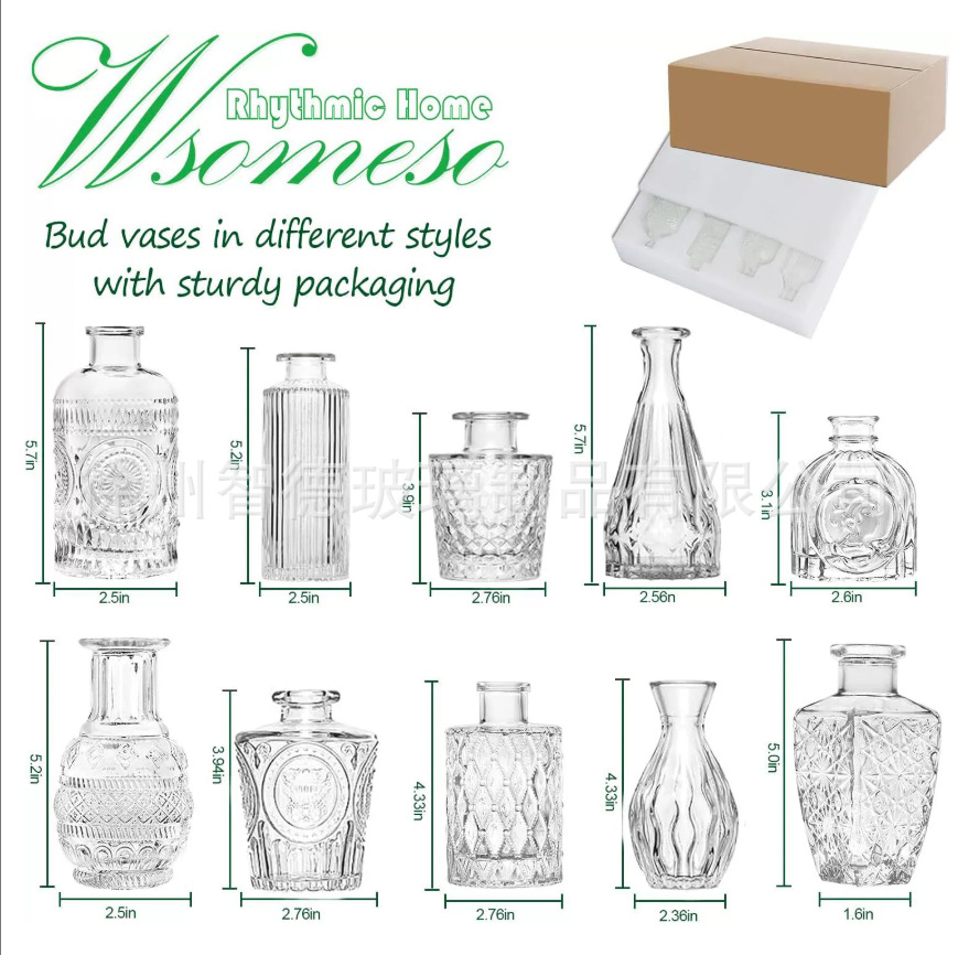 Juego de 10 piezas transparente.