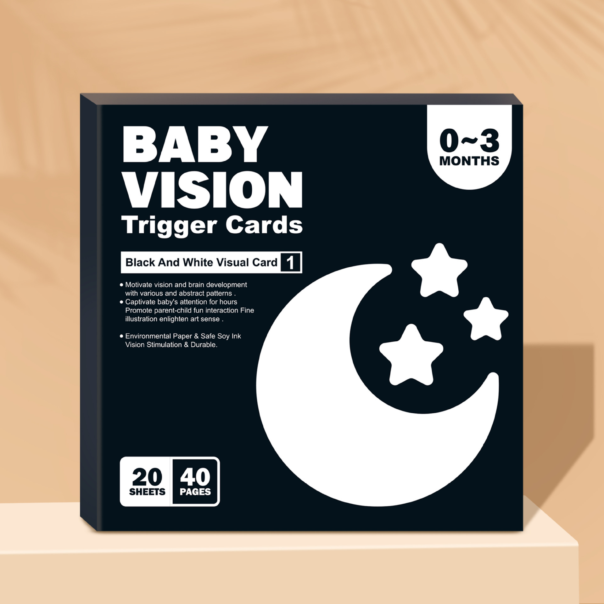 Tarjetas de estimulación visual para bebés recién nacidos de 0 a 36 meses, tarjetas de seguimiento en blanco y negro y coloridas, tarjetas educativas cognitivas