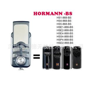 Factory wholesale foreign trade 4 button garage door remote control compatible copy HORM-ANN HSE2-868-BS