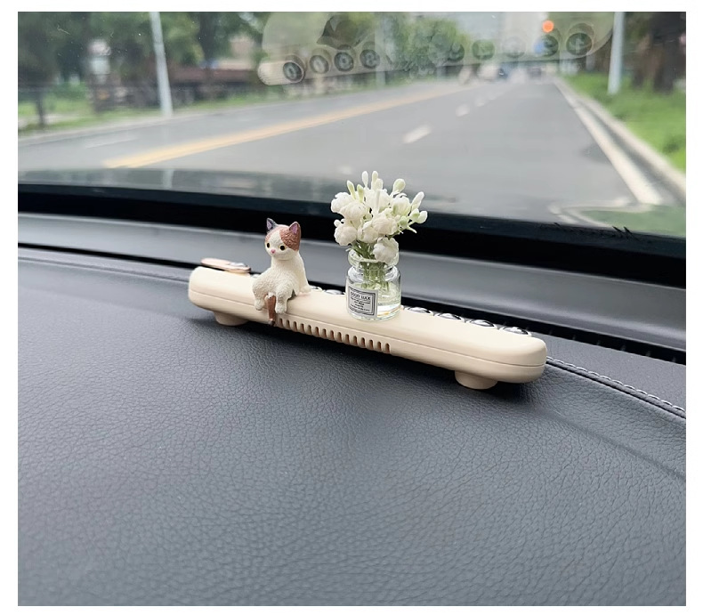Car Temporary Parking New Mobile Phone Number Plate Car Cute Cartoon Aromatherapy Creative Move Inside Parking Ornaments