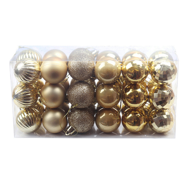 Fabricante de adornos navideños al por mayor transfronterizos, bolas de Navidad, gorros navideños, adornos colgantes de plástico, bolas colgantes, decoraciones para árboles de Navidad, 4CM36, forma especial brillante image 8