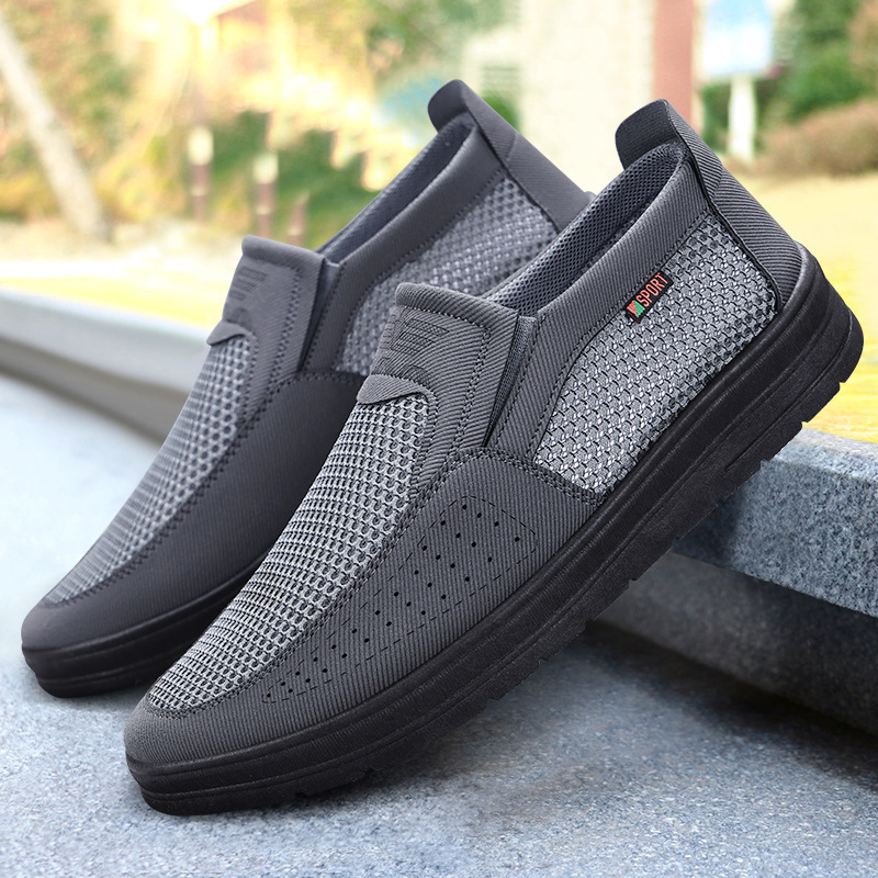 Cross-Border Foreign Trade Large Size Polyurethane Men's Shoes Summer Mesh New Men's Cloth Shoes Breathable Slip-On Casual Sandals Cross-Border Foreign Trade Large Size Polyurethane Men's Shoes Summer Mesh New Men's Cloth Shoes Breathable Slip-On Casual Sandals
