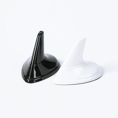 In-Stock Car Shark Fin Decorative Antenna Abs Spray-Painted Tail Wing Modification Car Signal Antenna Roof-Mounted Vehicle Accessory (vehicle antenna) - black