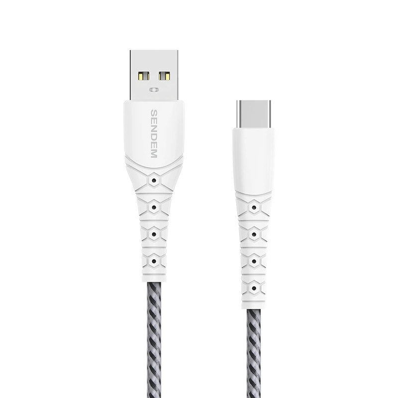 3A large current mobile phone super fast charging flash charging and weaving Android Type-C 8/x/12 data cable box wholesale